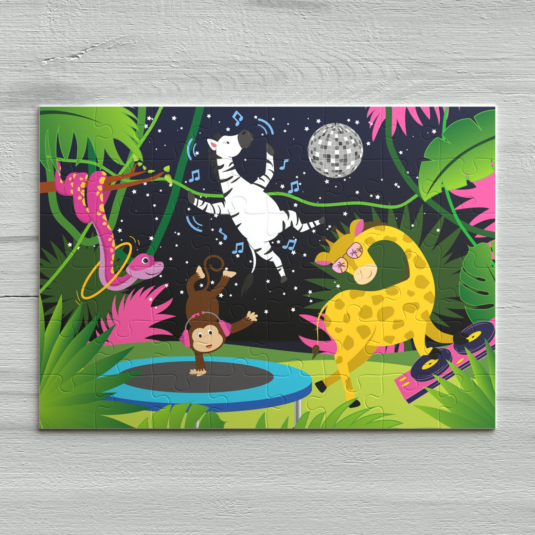 48 piece animal jungle jigsaw puzzle for 4, 5 and 6 year olds